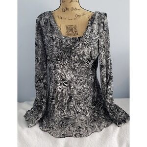 Jeanne Alexander Womans Fancy Blouse Size Large‎